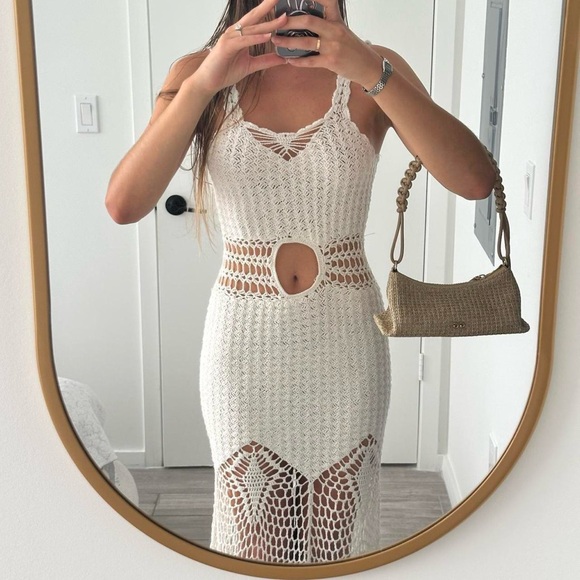 Handmade Dresses & Skirts - White Crochet Dress | Handmade in Tulum ✨
